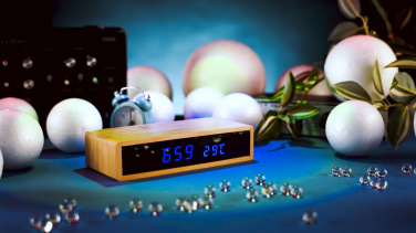 Logotrade promotional merchandise image of: Desk clock TRONDHEIM